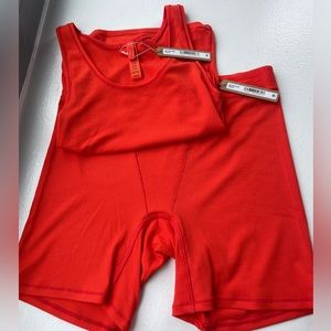 SKIMS FIRE SOFT LOUNGE BOXER AND TANK SET